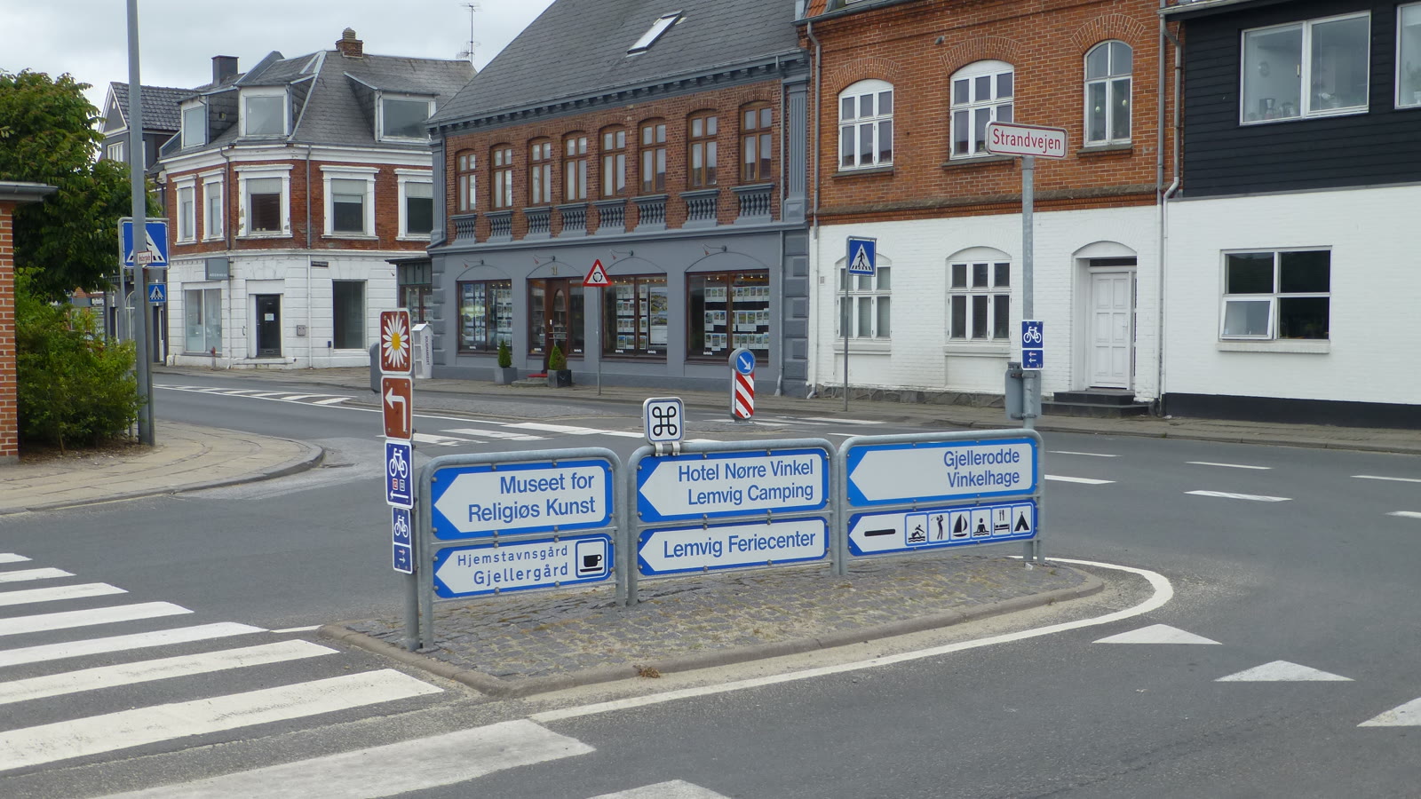 Lemvig - Road signs — gade og huse i Lemvig
