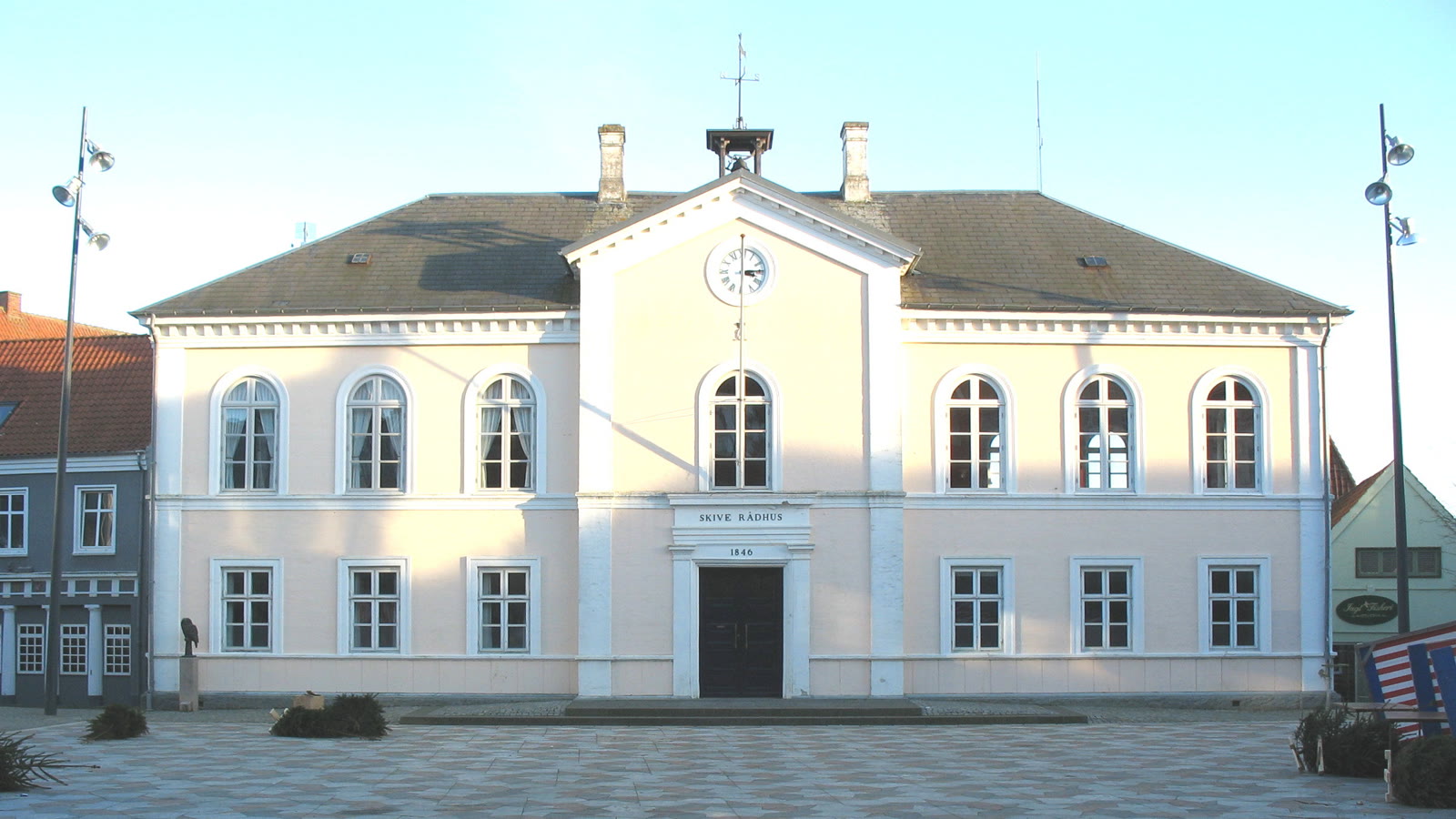 Skive - Det Gamle Rådhus — gade og huse i Skive